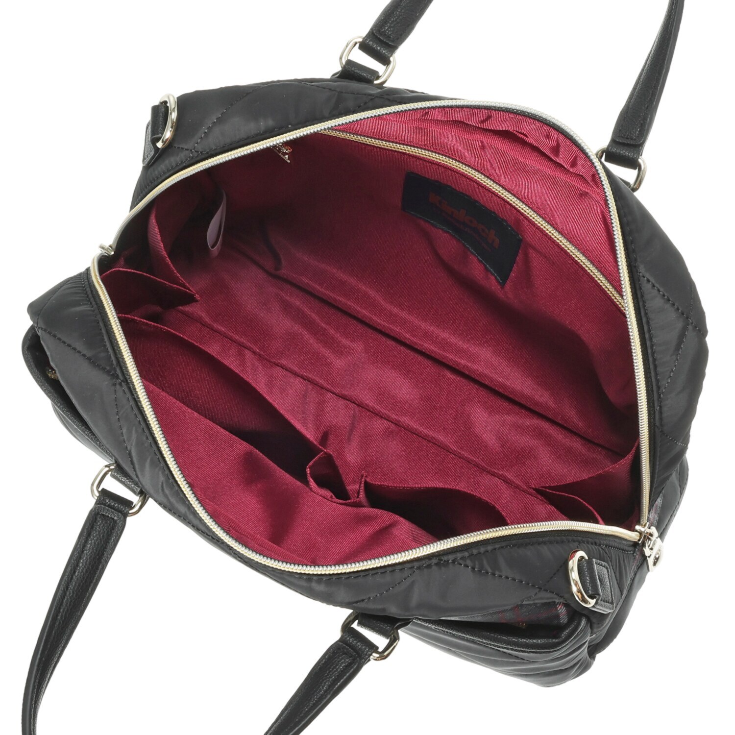 キンロック　バイ キンロックアンダーソン 軽量 ダイヤモンドキルティング ２ウェイボストンバッグ