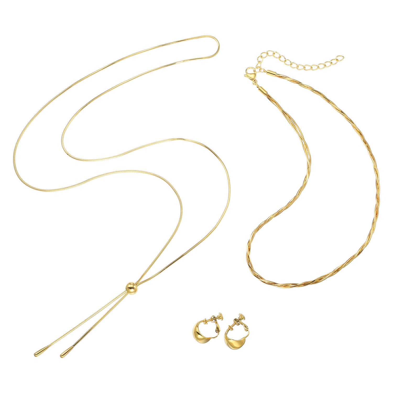 ラフィナリスタ サージカルステンレス 一つ一つが主役級！ ジュエリー贅沢３点セット