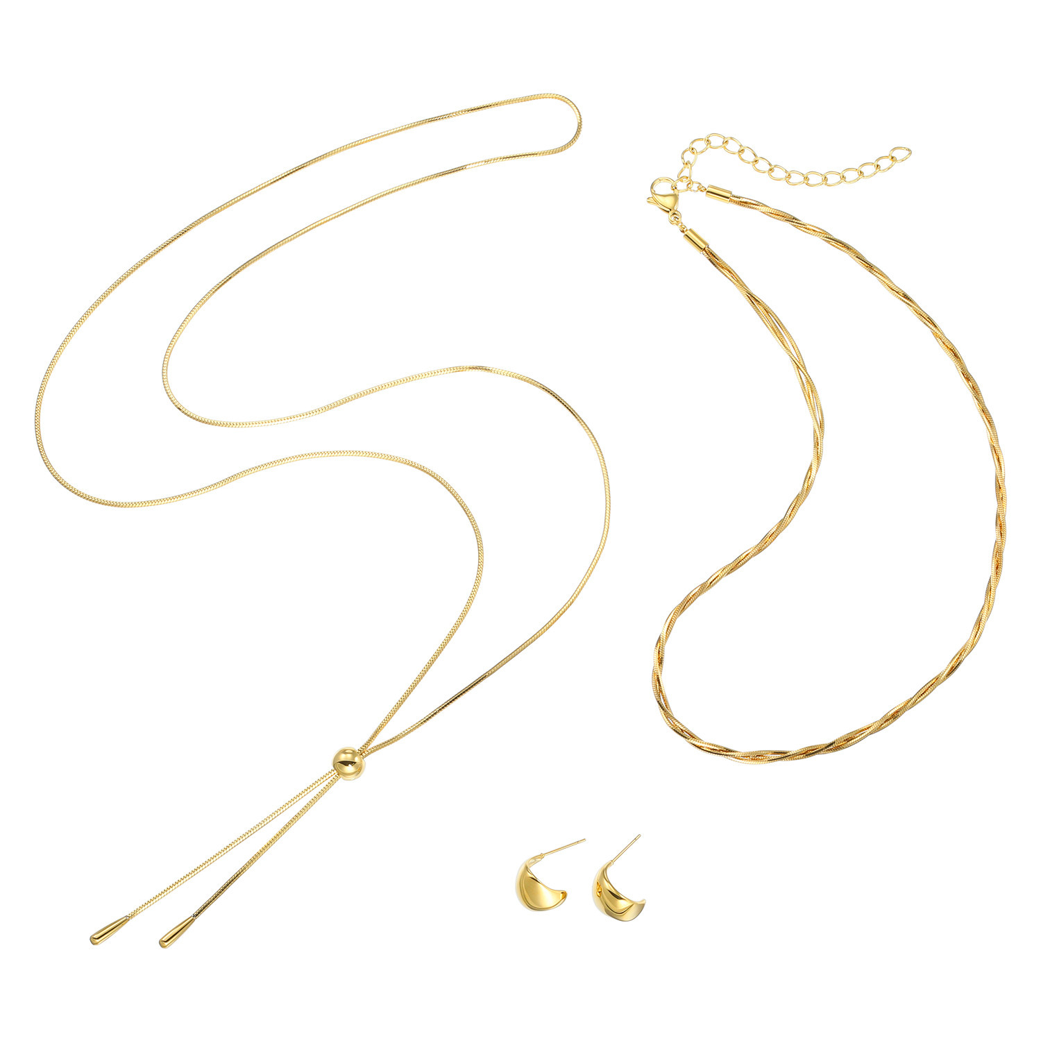 ラフィナリスタ サージカルステンレス 一つ一つが主役級！ ジュエリー贅沢３点セット