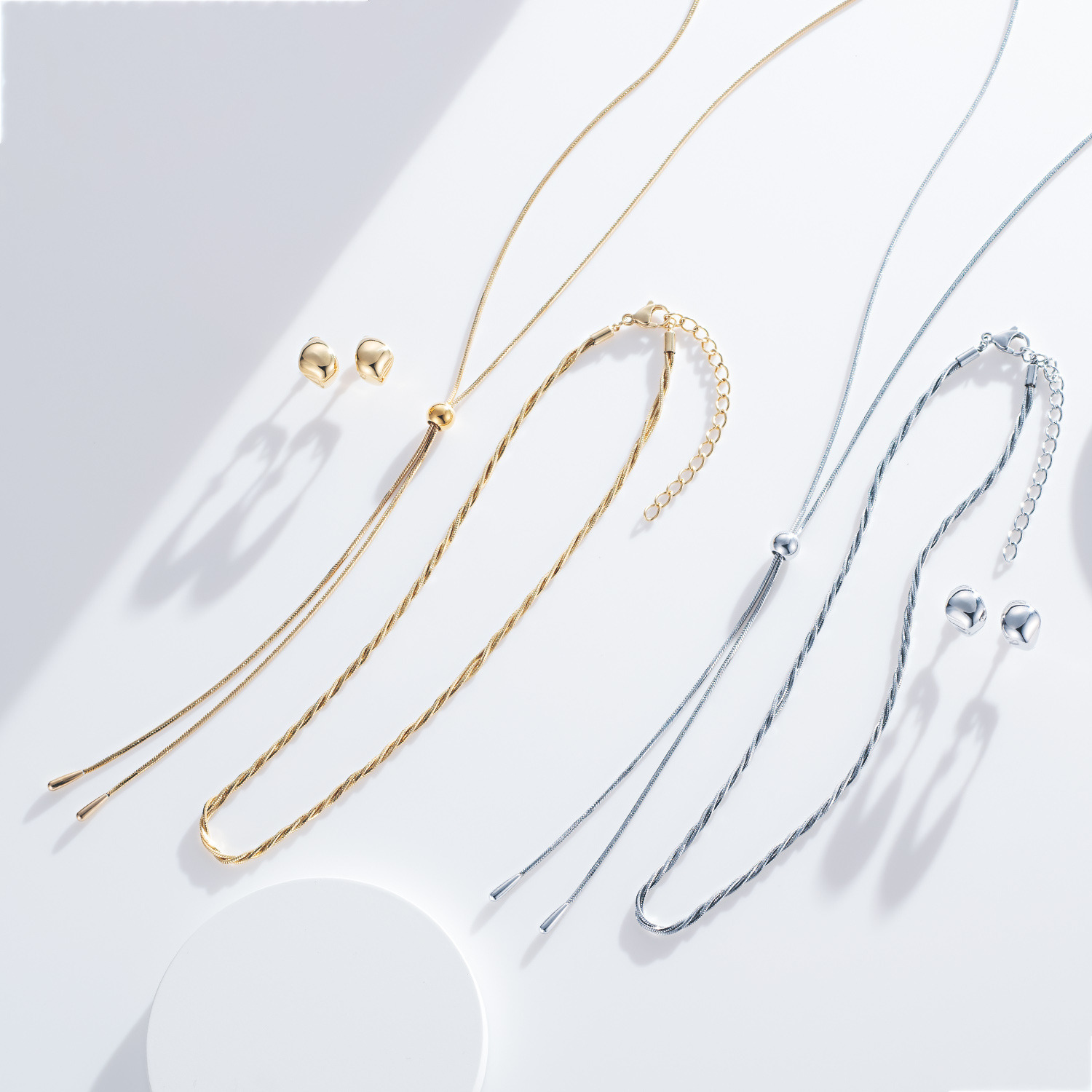 ラフィナリスタ サージカルステンレス 一つ一つが主役級！ ジュエリー贅沢３点セット