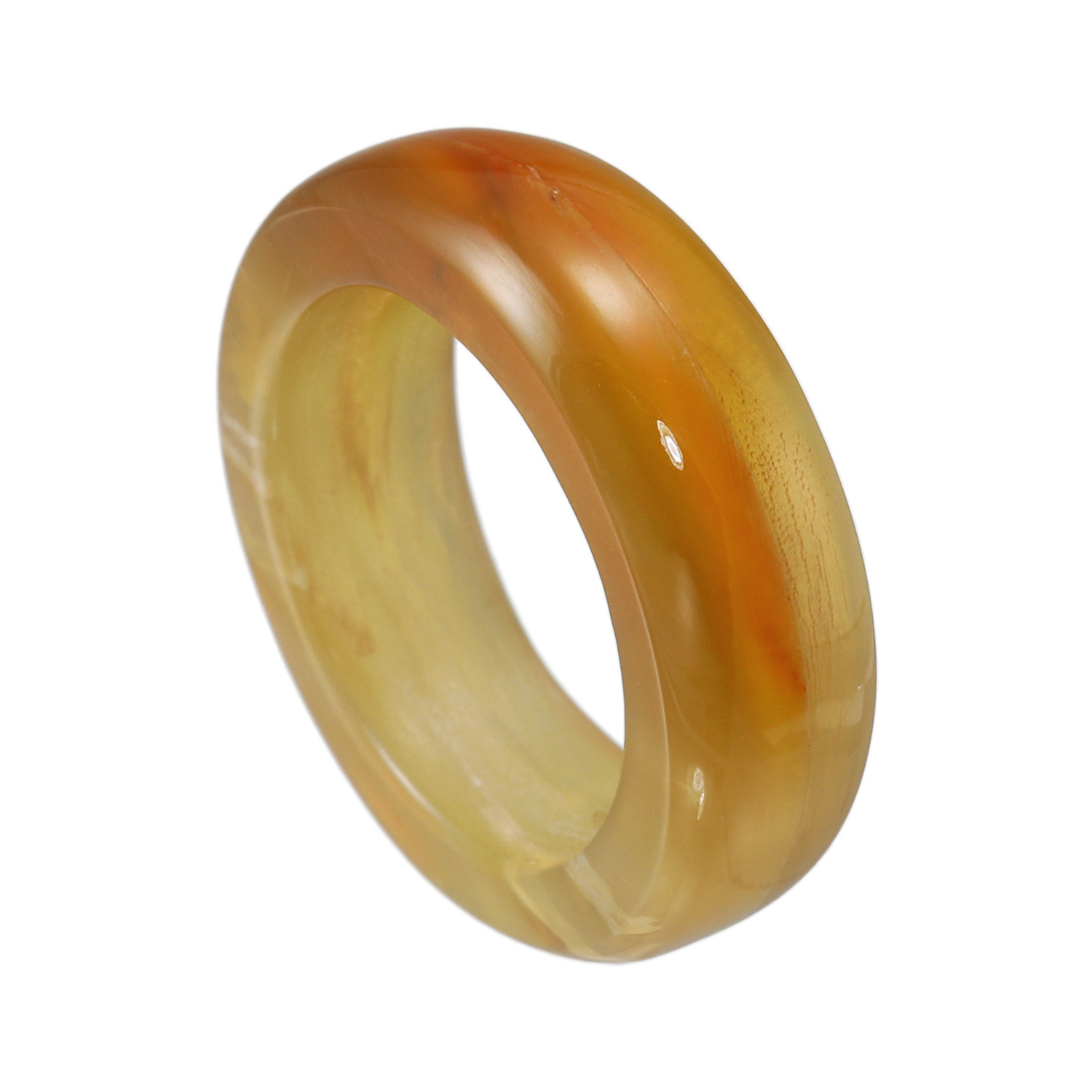 グレイスモア 水牛 甲丸デザイン シンプルリング