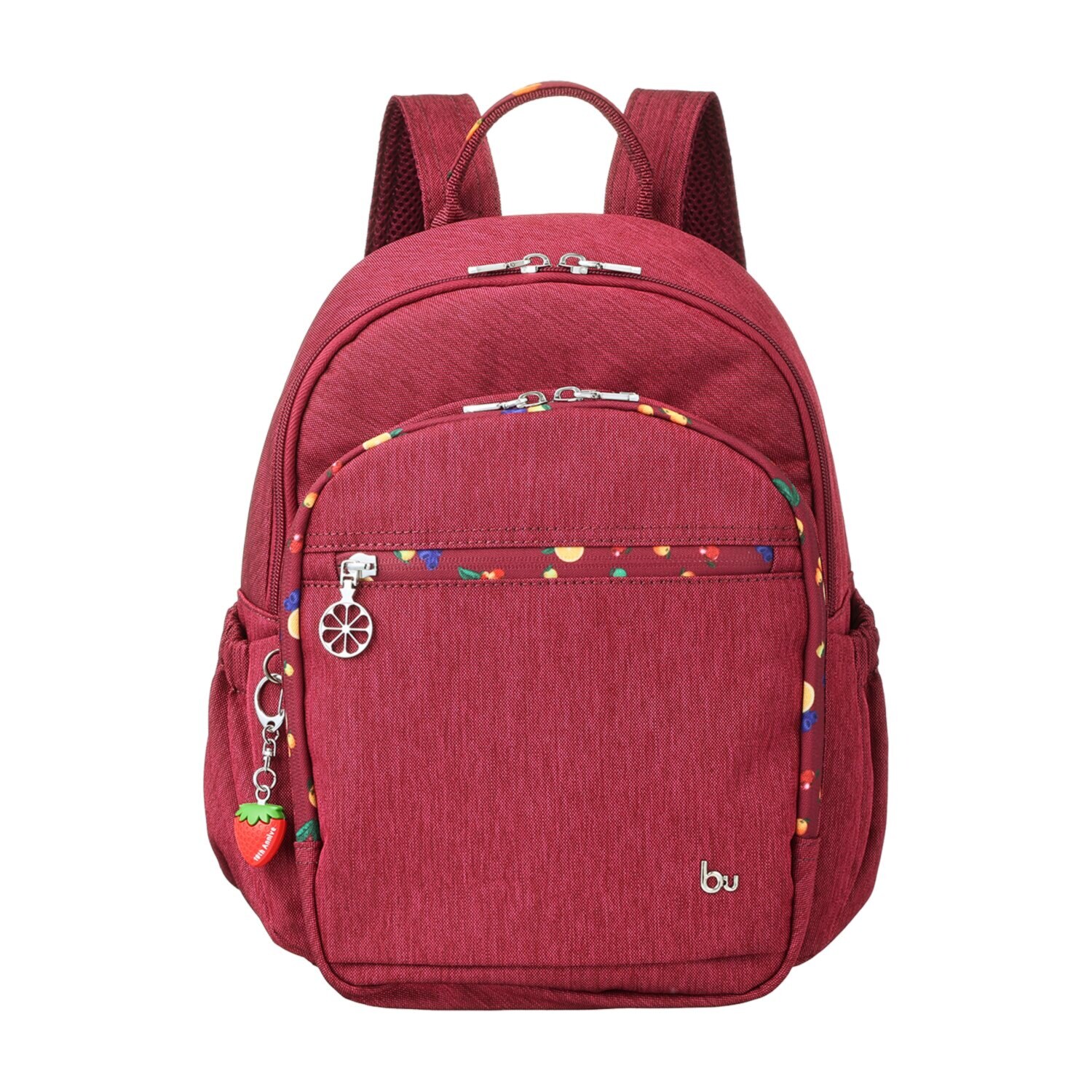 ビサイユ ショップチャンネル デビュー１０周年記念 トロピカルフルーツ はっ水２ウェイリュック ＜イチゴチャーム付＞