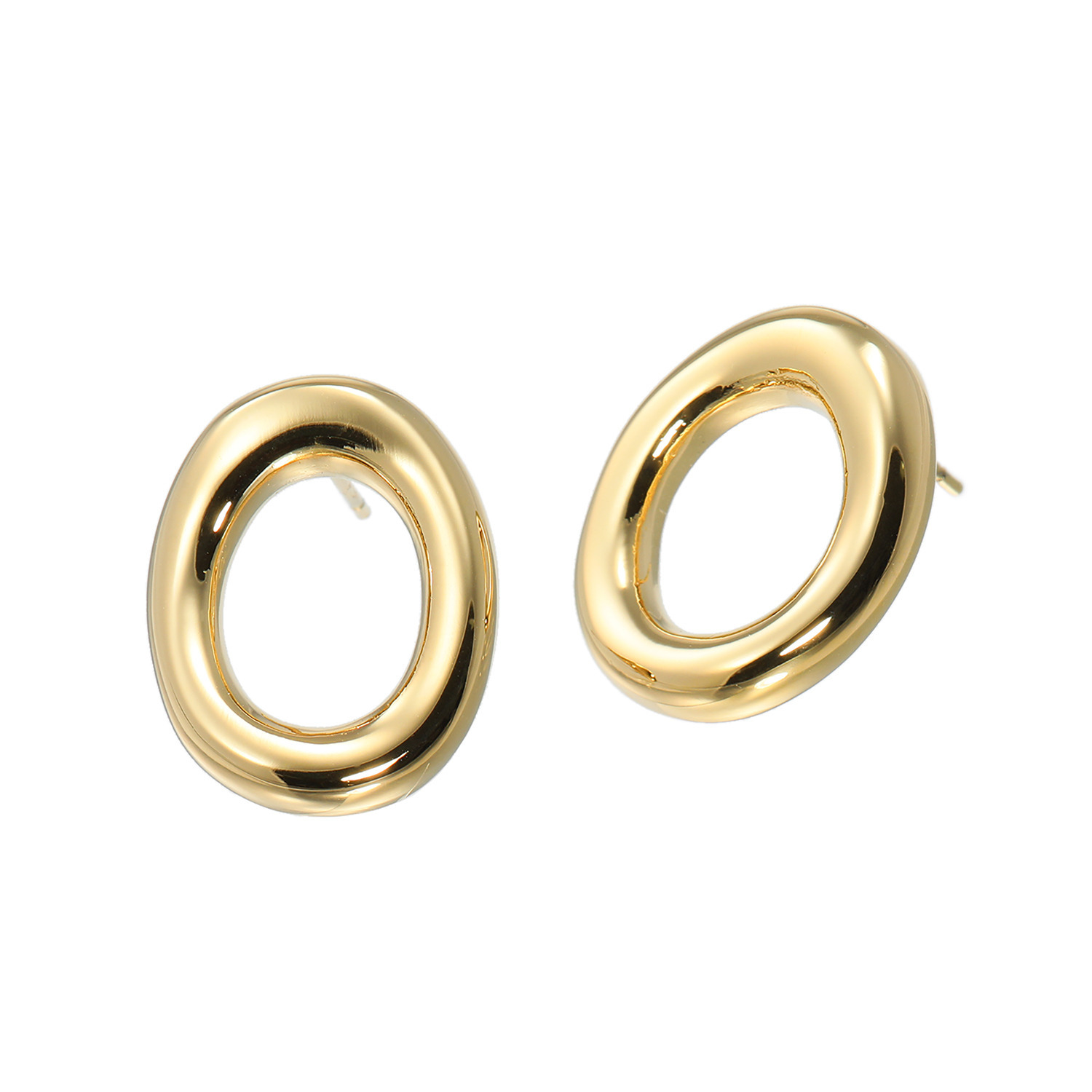 ラフィナリスタ サージカルステンレス ふんわりニュアンス オーバルモティーフ イヤリング／ピアス