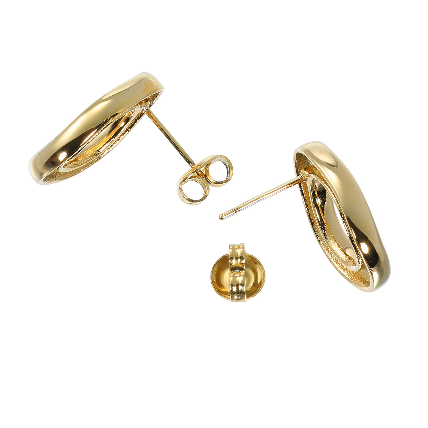 ラフィナリスタ サージカルステンレス ふんわりニュアンス オーバルモティーフ イヤリング／ピアス