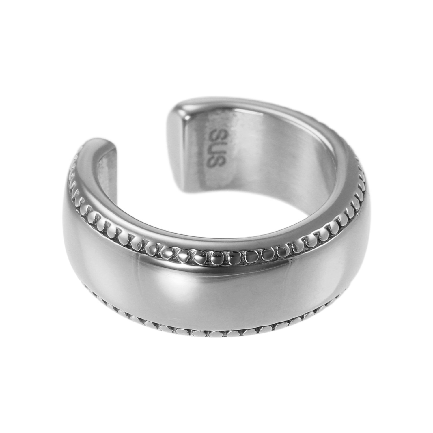 ラフィナリスタ サージカルステンレス ミルグレインアクセント イヤーカフ＜片側のみ＞