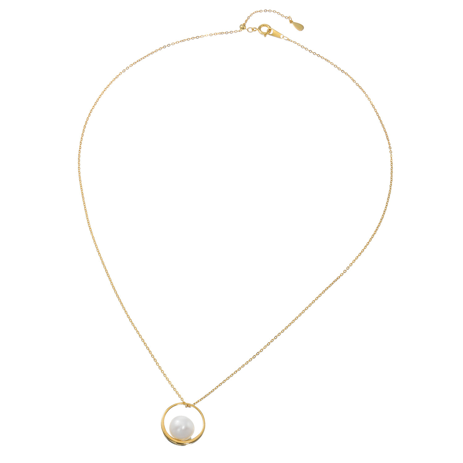 オルウィズ シルバー 淡水パール サークルデザイン ペンダント