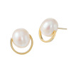 オルウィズ シルバー 淡水パール サークルデザイン ピアス