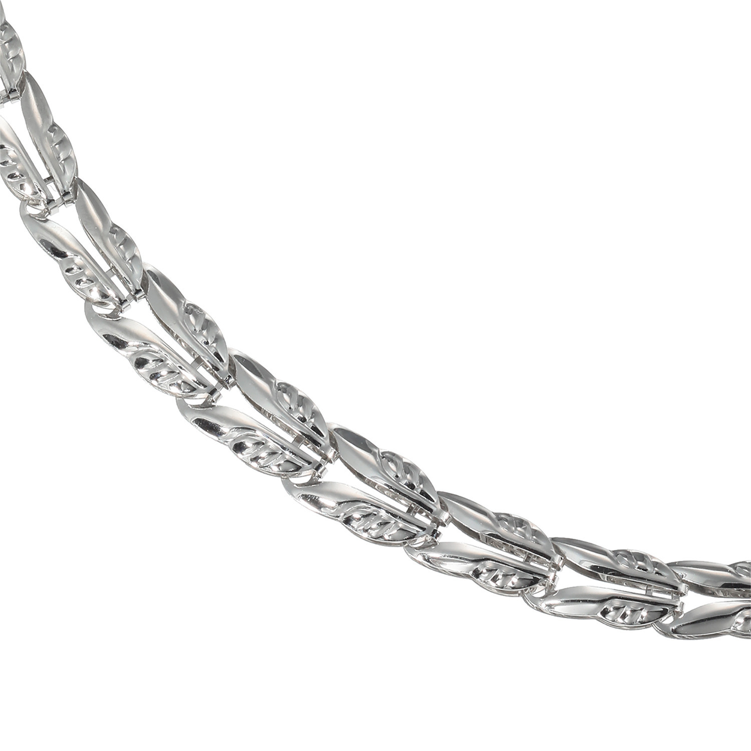 ラ・ピュア　バイ チェーンクリエイト ７．５ｇＵＰ 純プラチナ製 リバーシブル グラデーションネックレス