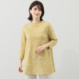 プレンディソール ふくれジャガード ペイズリー柄チュニック