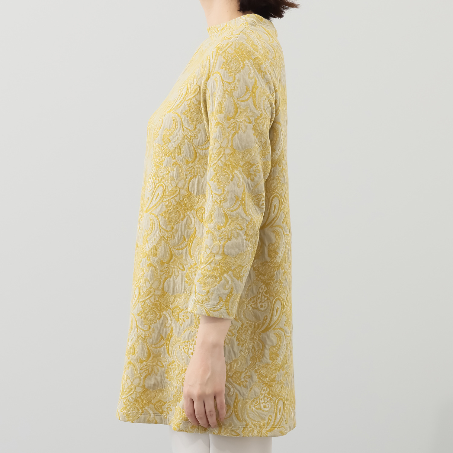 プレンディソール ふくれジャガード ペイズリー柄チュニック