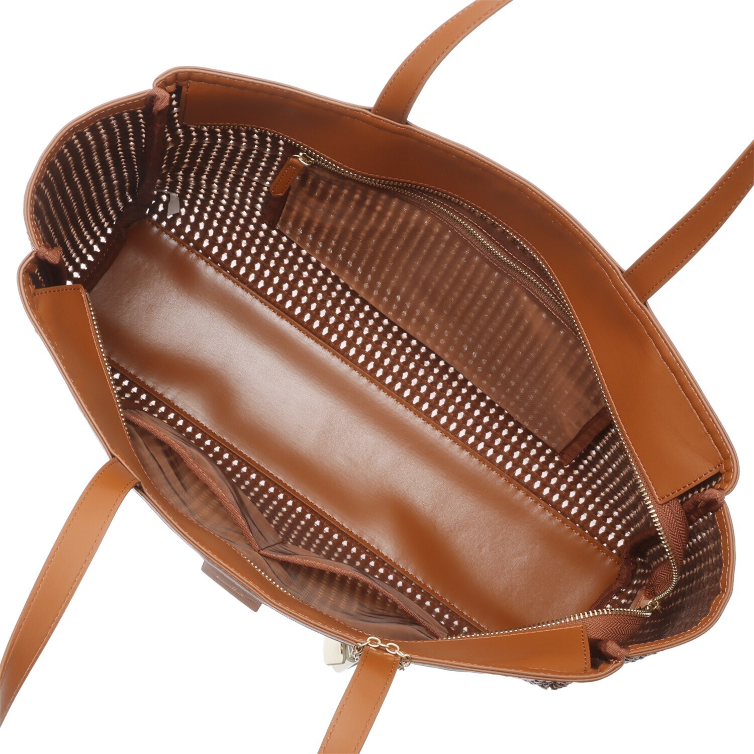 ビジューバイエアリスト ツインベルチャーム付 セミシアーメッシュ ビッグトートバッグ