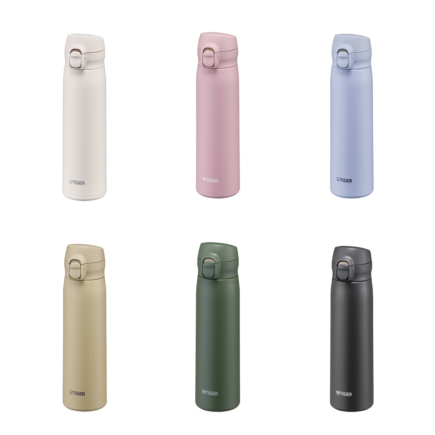 お好みの色を２本選べる！ タイガー 食器洗い乾燥機対応で お手入れラクラク！ 真空断熱 ワンプッシュボトル ＜５００ｍｌ＞２本セット