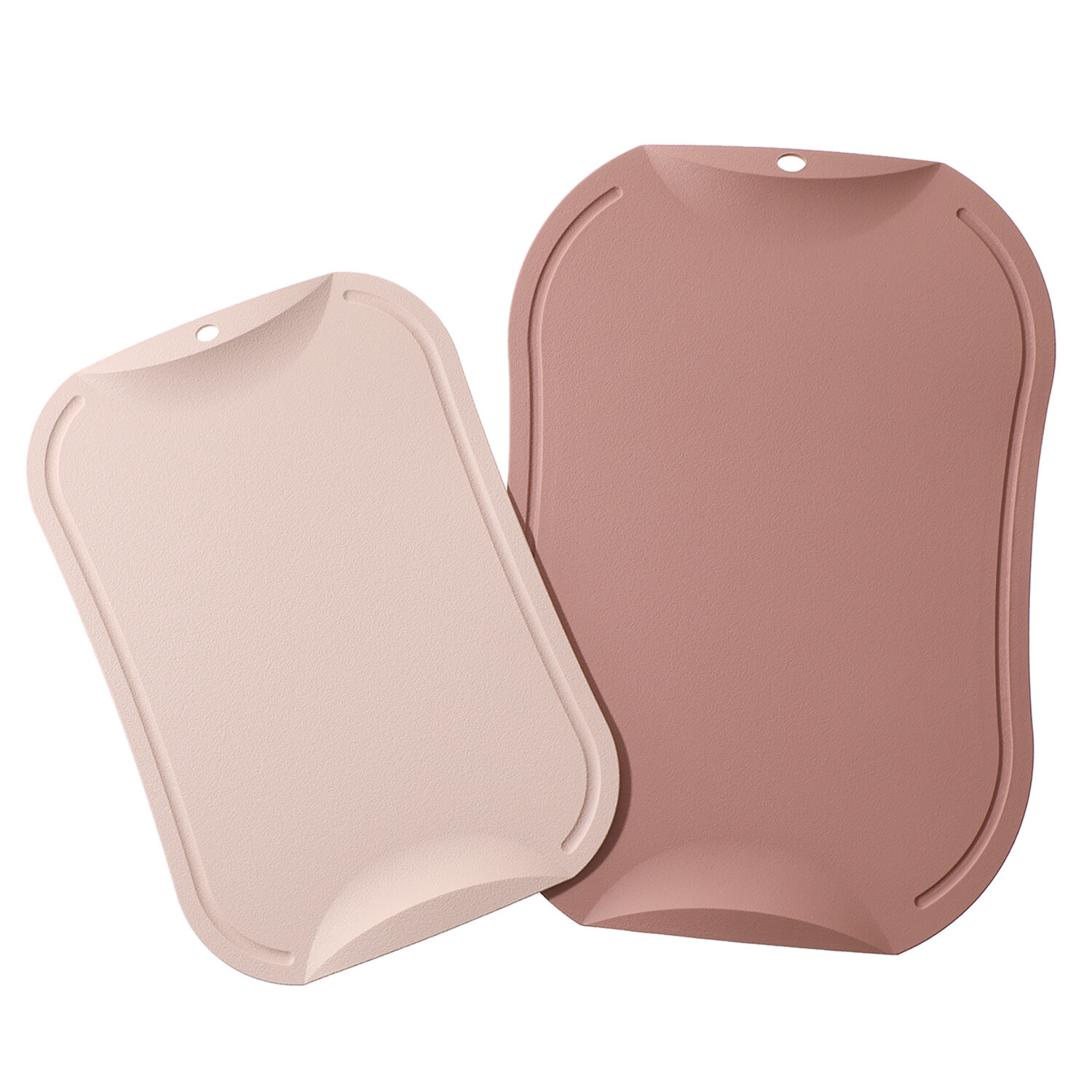 便利なアイデア満載！ 高い弾力性と 抗菌素材を使用した ドブレ キッチンまな板 大小２枚セット