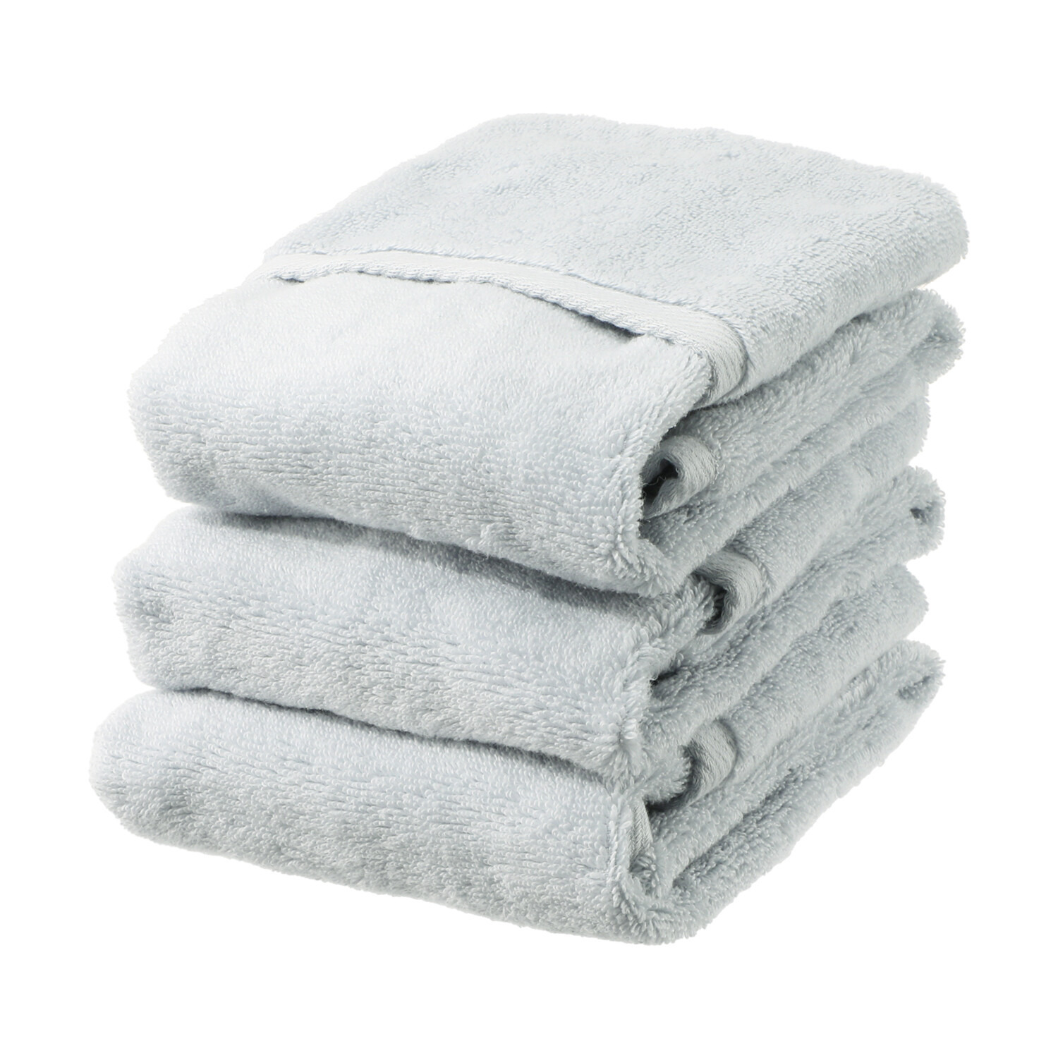 エアーかおるオーガニック ボブパイルスーパーソフト フェイスタオル 同色３枚組