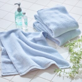 エアーかおるオーガニック ボブパイルスーパーソフト フェイスタオル 同色３枚組