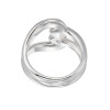 エクセラ イタリアン・シルバー ２層コーティング ラブノットスタイルリング
