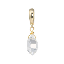 ハーキマーダイヤモンド １１ｍｍＵＰ ロッククリスタルクォーツ ソリティア ペンダントトップ