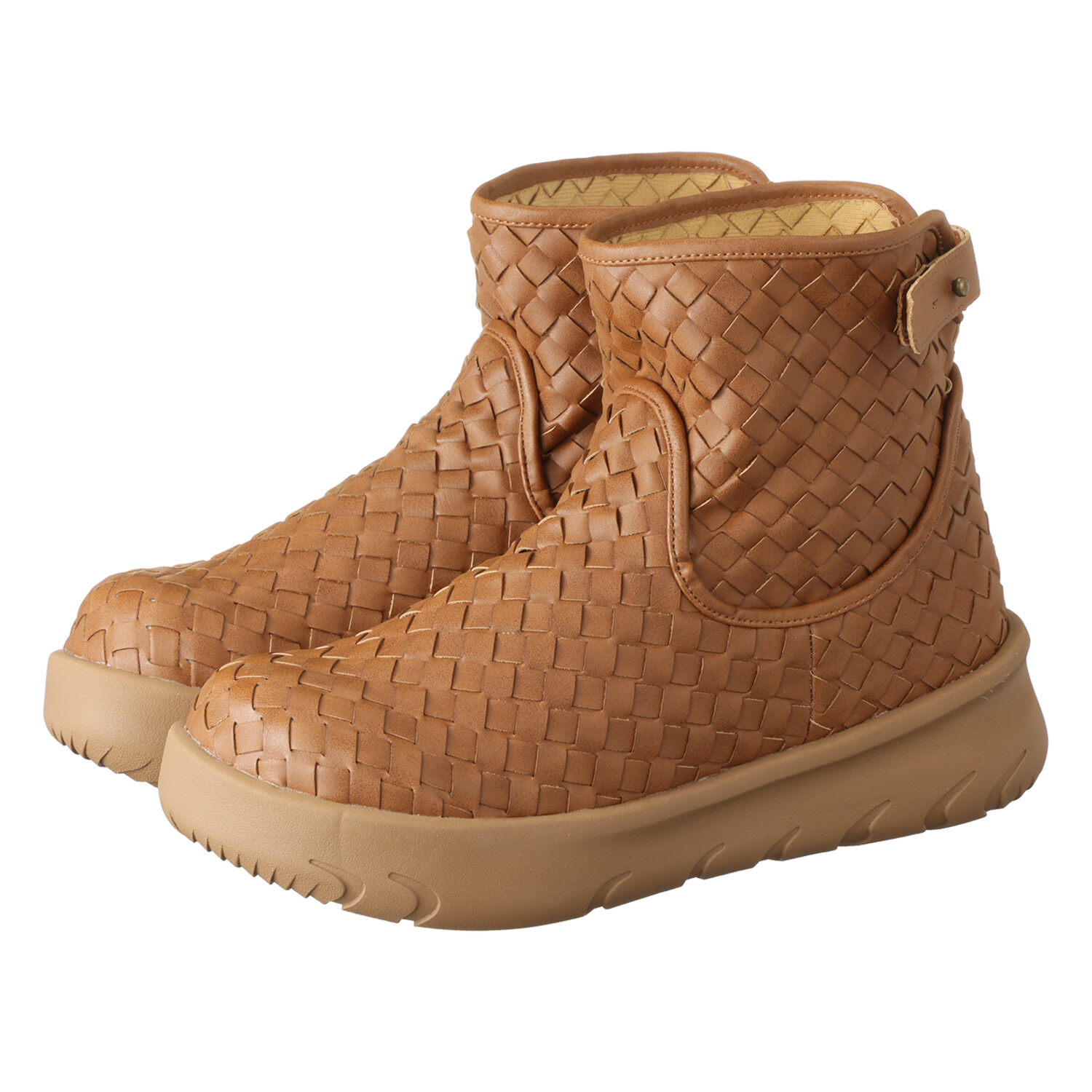 リン・クローバー 名作の予感！ メッシュデザイン 軽量厚底ショートブーツ