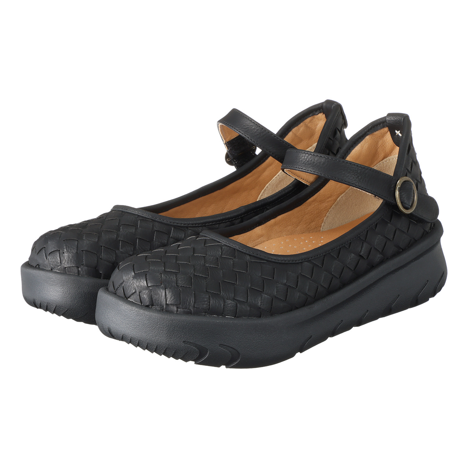 リン・クローバー メッシュデザイン 軽量厚底シューズ