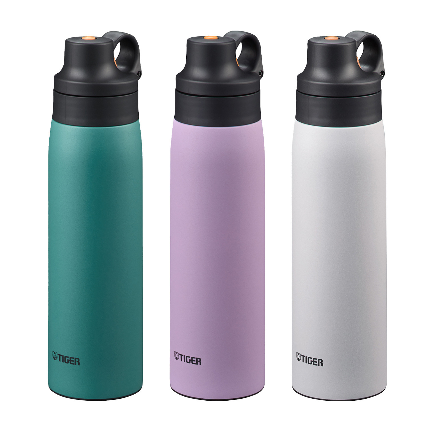 お好みの色を２本選べる！ タイガー 驚きの軽さと保冷力の 真空断熱ボトル 衛生的で飲みやすい ステンレス製 ストロータイプ ＜５００ｍｌ＞２本セット