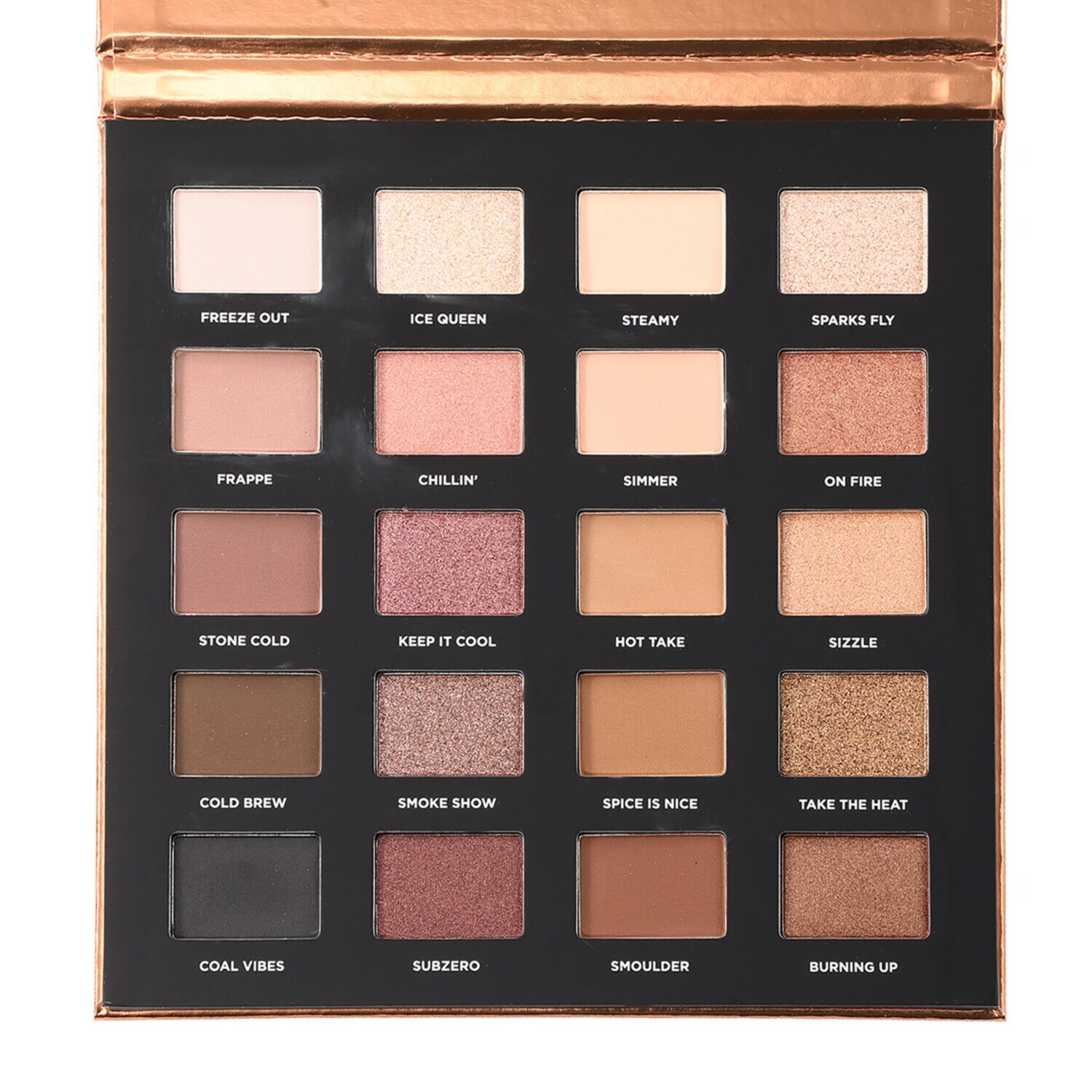 アイコニック　ロンドン 発色と輝きにこだわった ２０色をセットイン ホッティングアップ アイシャドウパレット＆ アイシャドウブラシセット