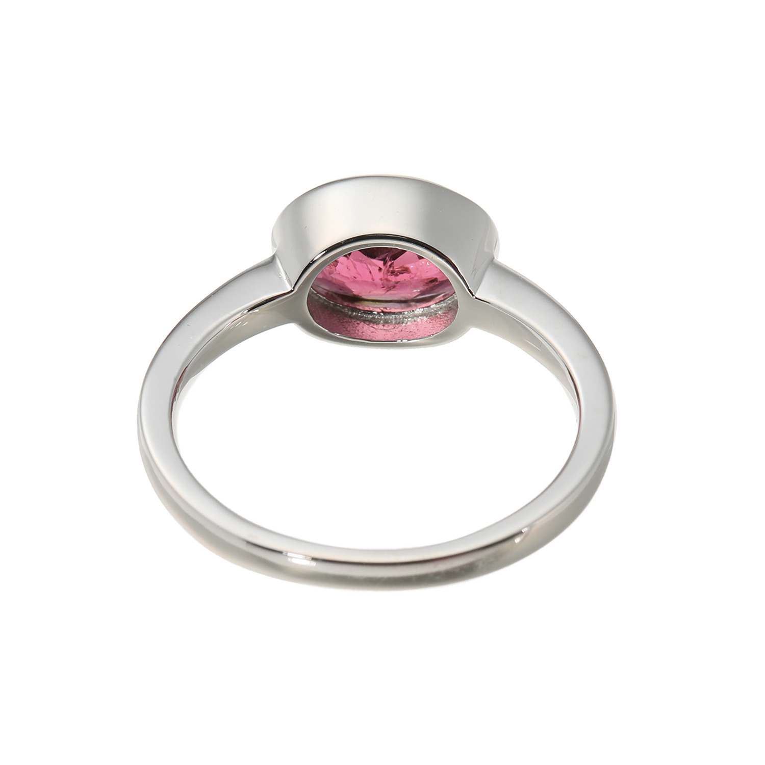 イーシア シルバー ジェムストーン オーバルデザイン リング