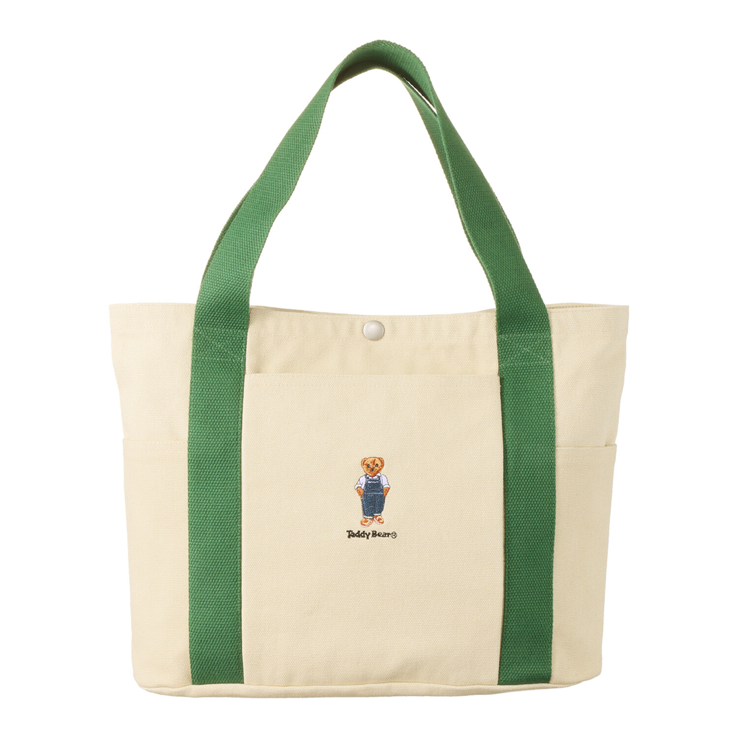 テディベア ワンポイント刺しゅう入り トートバッグ