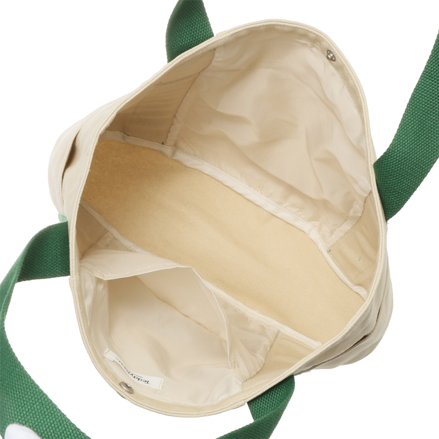 テディベア ワンポイント刺しゅう入り トートバッグ