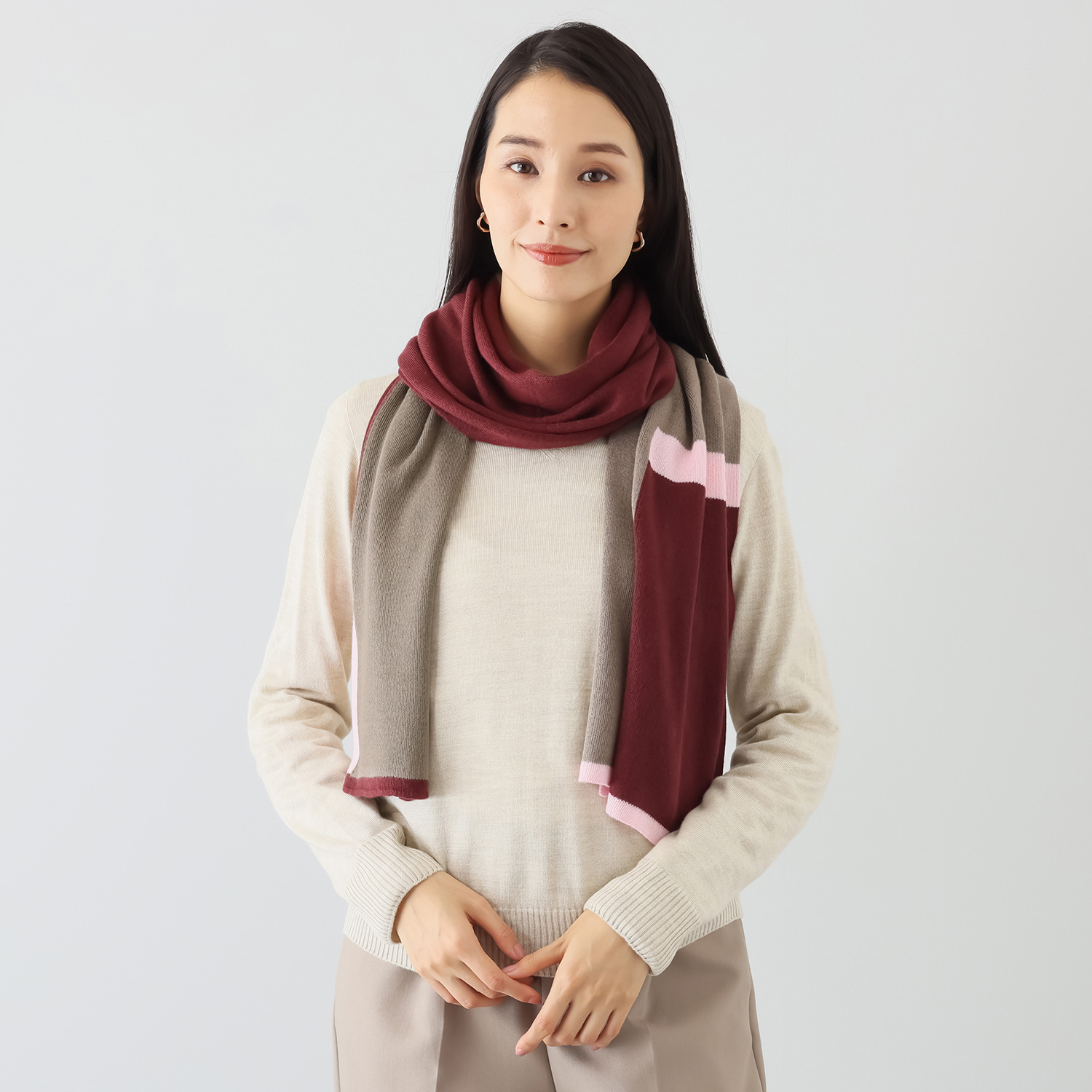 ハセガワ カシミヤよりも細い スパンシルク１００％ ストール