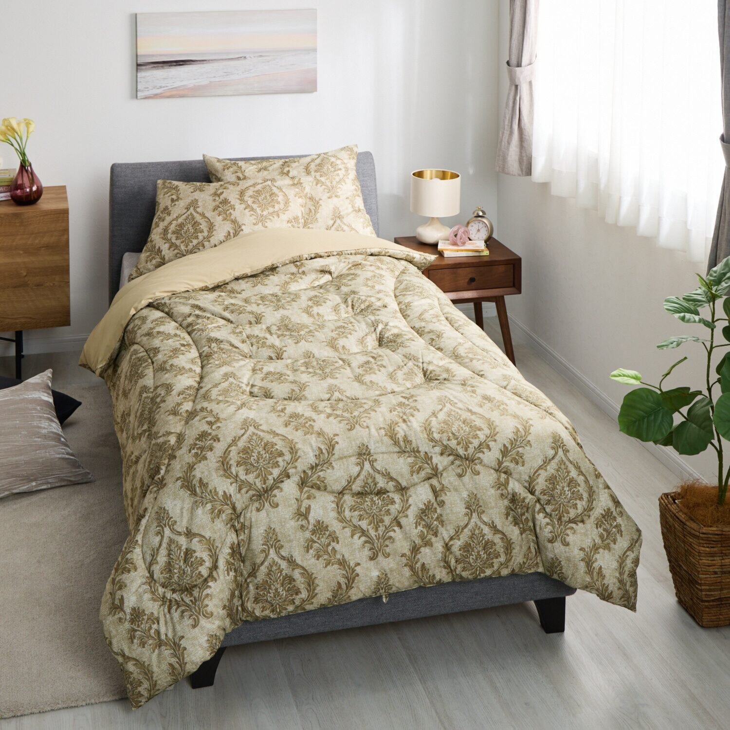 モリリン あったかふわもち♪ ほこりが出にくい カーボンホット 掛けふとん＜シングル＞