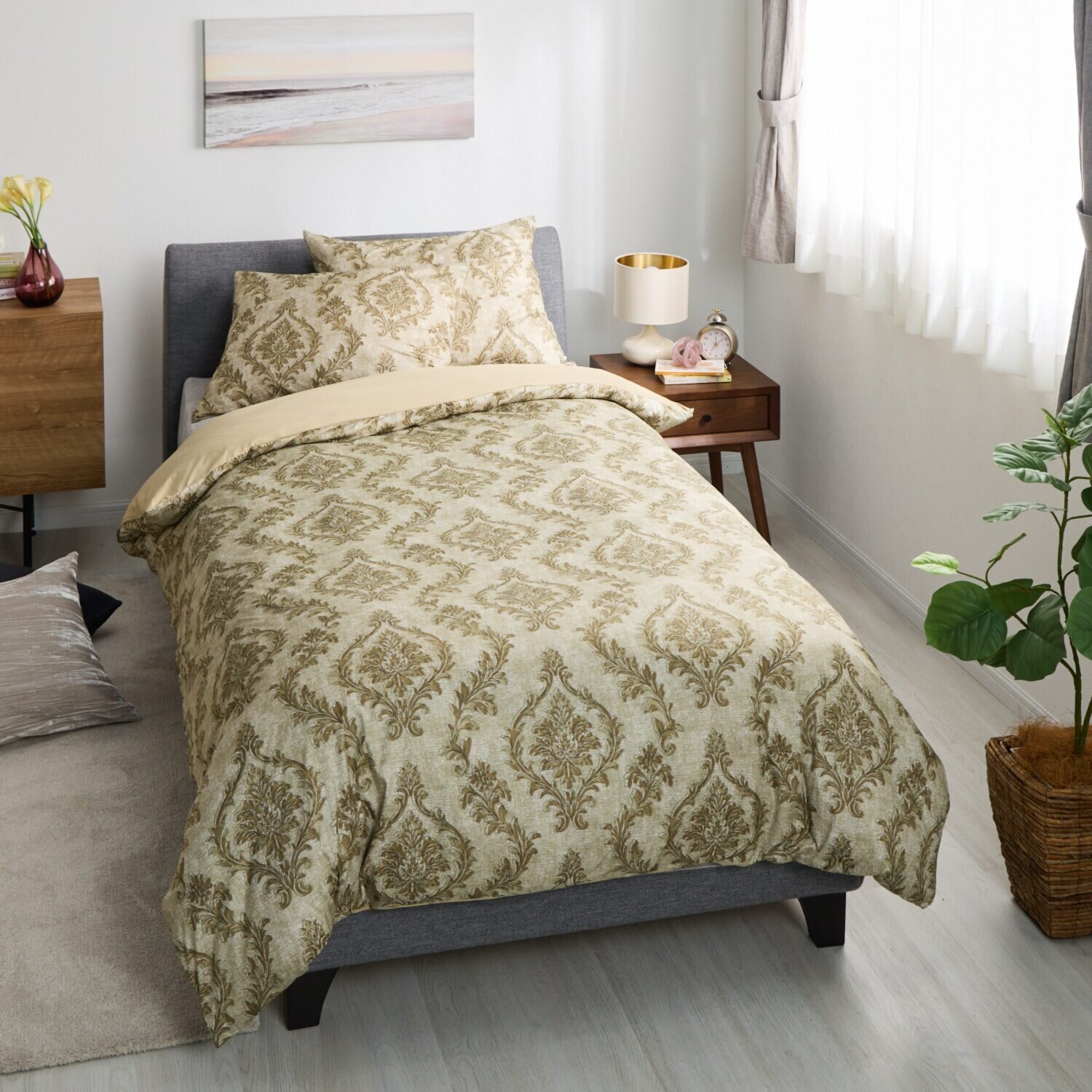 モリリン カーボンホット とことんこだわった 防ダニトロトロ生地 掛けふとんカバー ＜シングル＞