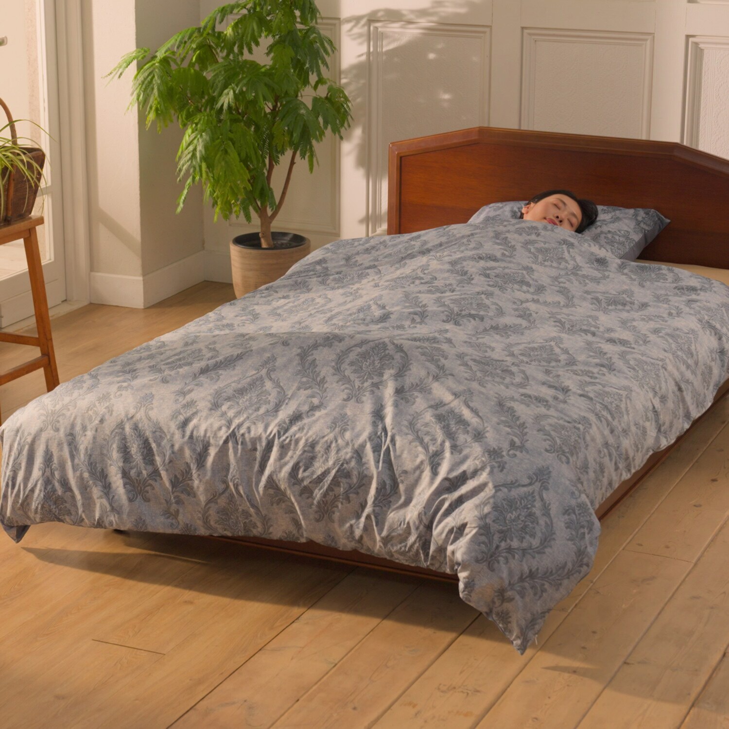 モリリン カーボンホット とことんこだわった 防ダニトロトロ生地 掛けふとんカバー ＜セミダブル＞