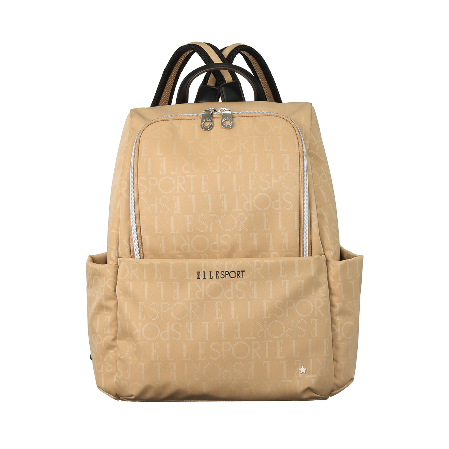 ＥＬＬＥ　ＳＰＯＲＴ スターリベットシリーズ はっ水・熱エンボス加工 ラウンドリュック