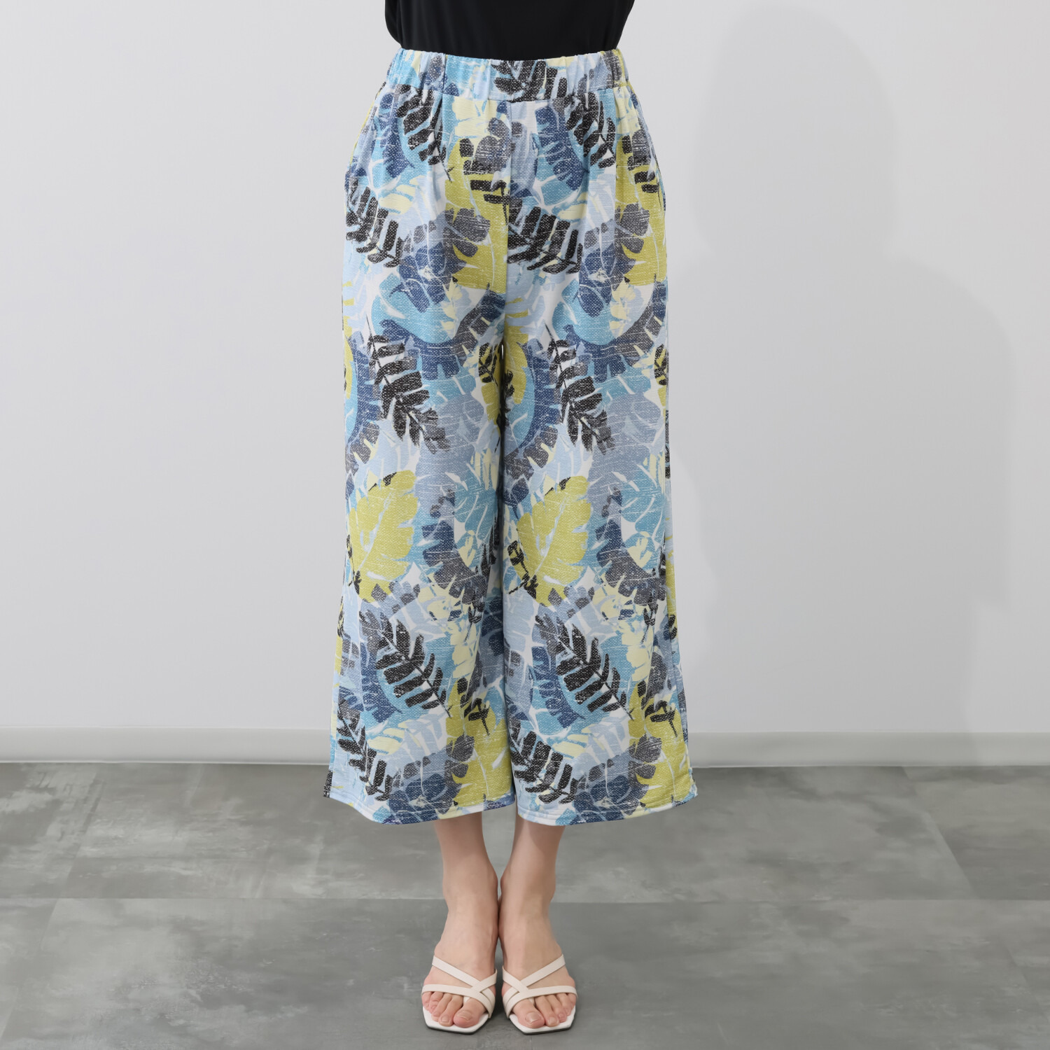 ダジュール プリント リラックス快適パンツ