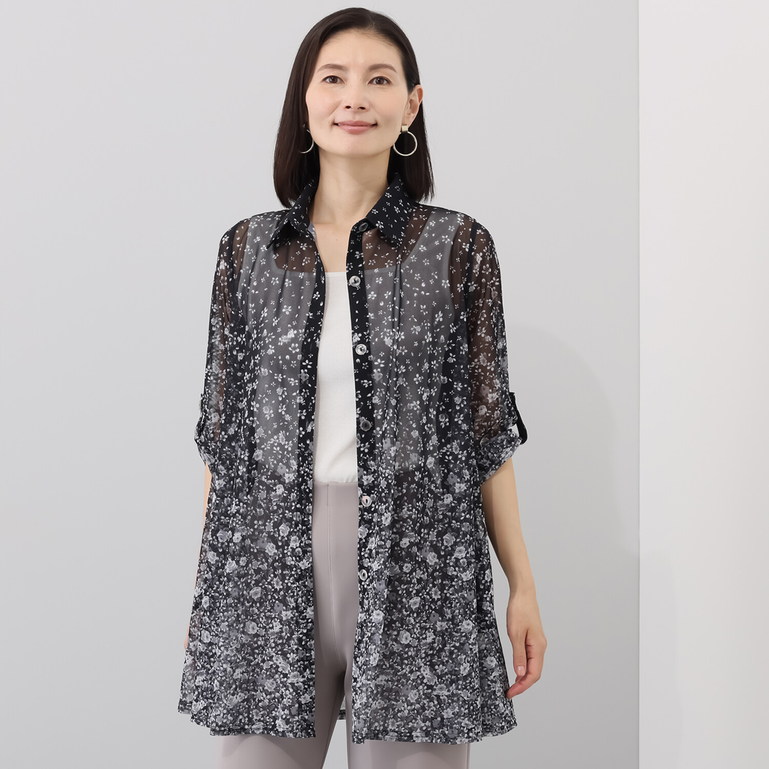 ダジュール パワーネット ビッグシルエット ブラウス