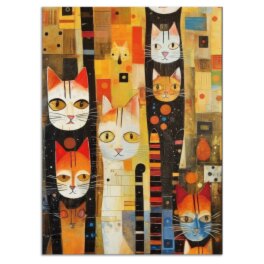 インテリアアート 猫シリーズ クリムニャ ＜約３３×２４ｃｍ＞