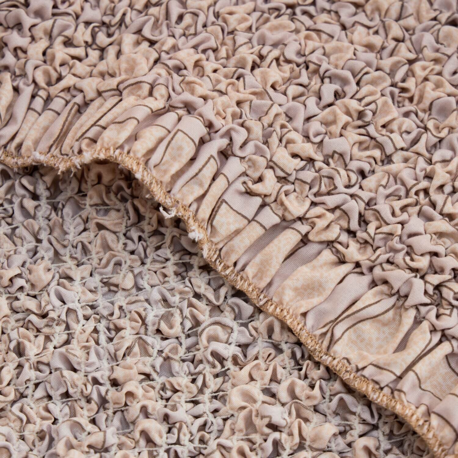 イタリア製 縦・横・ななめに伸びて ぴったりフィット シャーリングソファカバー ＜２人掛け＞