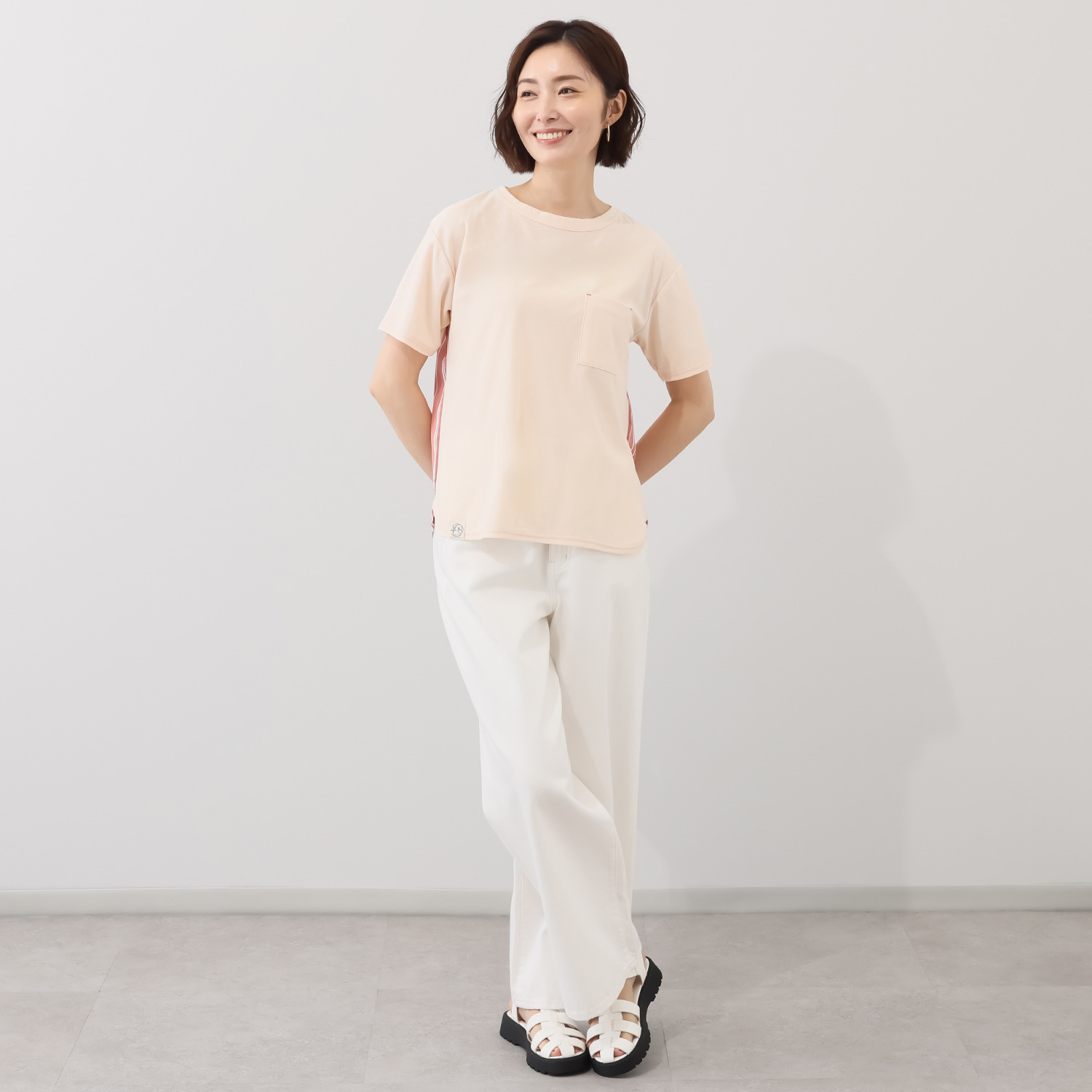 シロヤイチガントウキョウ ＤＥＰＥＮＤ糸使用 アムンゼン×ストライプ プルオーバー