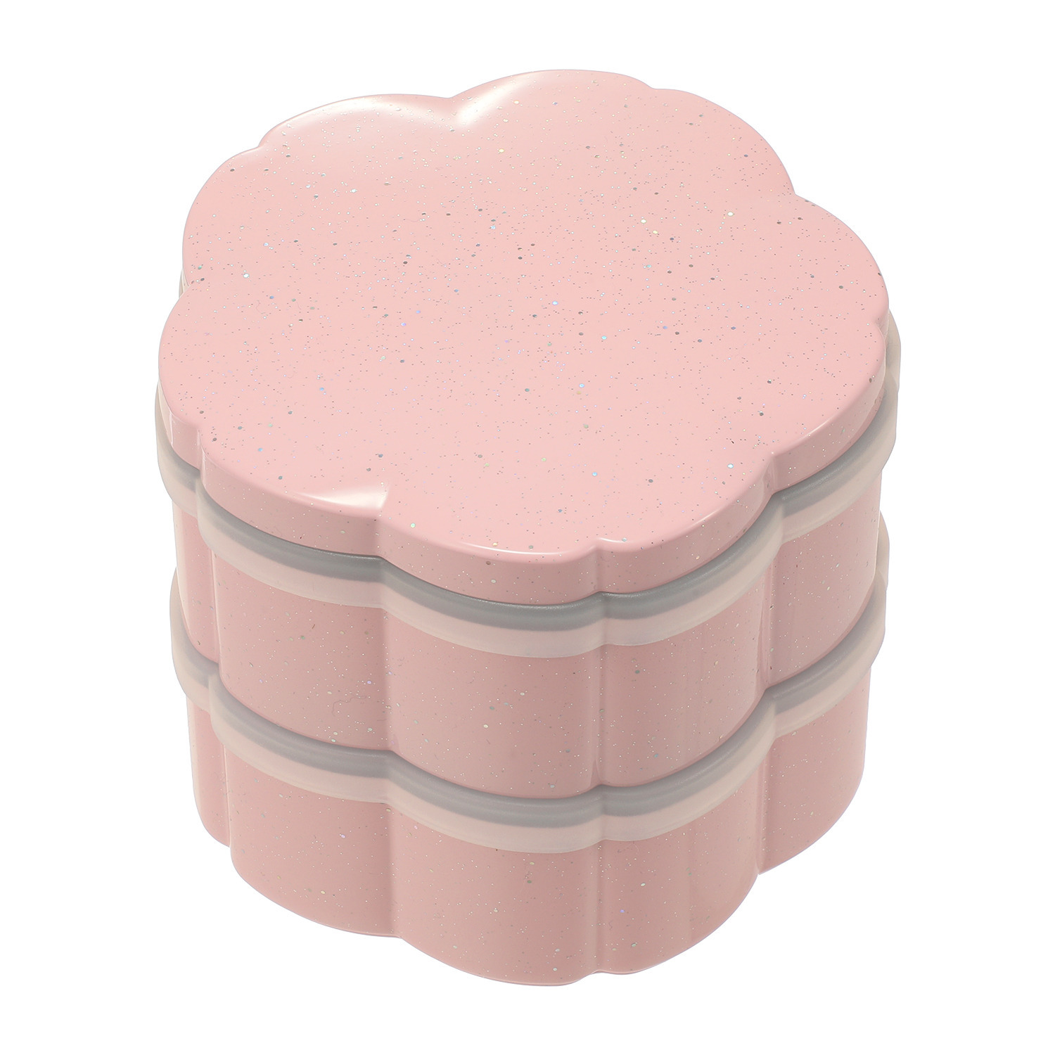 ジュエルキラメキ ミニ花型二段重箱