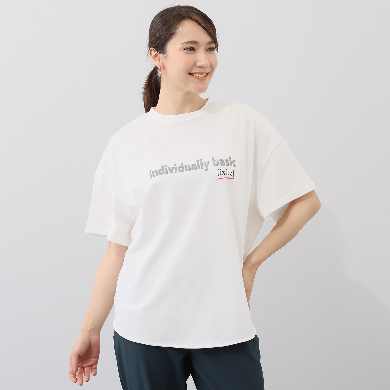 イクシーズ 高周波ラバープリント Ｔシャツ