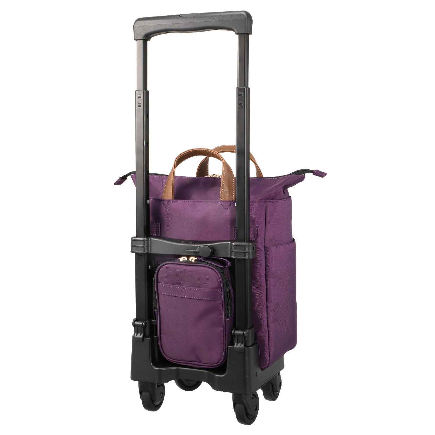 スワニー コンパクトキャリー ４輪ストッパー付き ＜Ｓサイズ＞