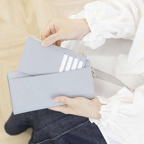 マリ・クレール 牛革 エッフェル塔モティーフ アクセント フラグメントケース