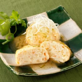 ホタテのしんじょう 青のりあんかけ