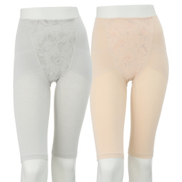 エイジングサポート 綿混ソフトフィット 五分丈ボトム２枚セット