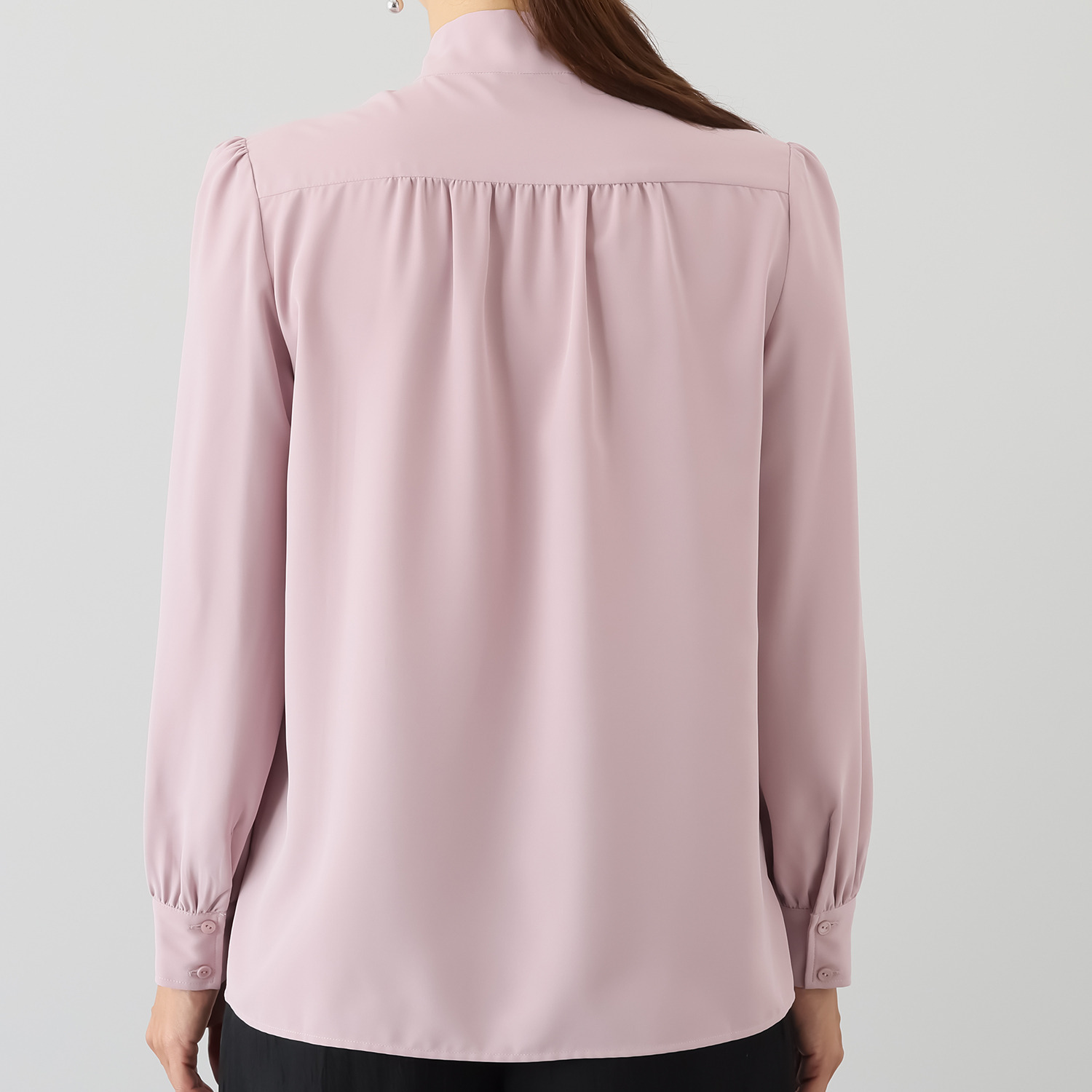 ゴドー 毎日着られる特別感 ボウタイブラウス