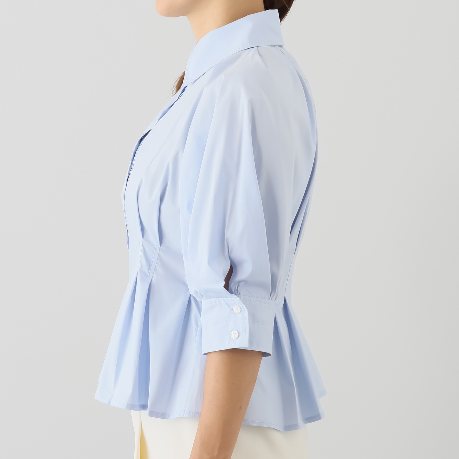 ゴドー こだわりの パターンで魅せる 立体シルエットブラウス