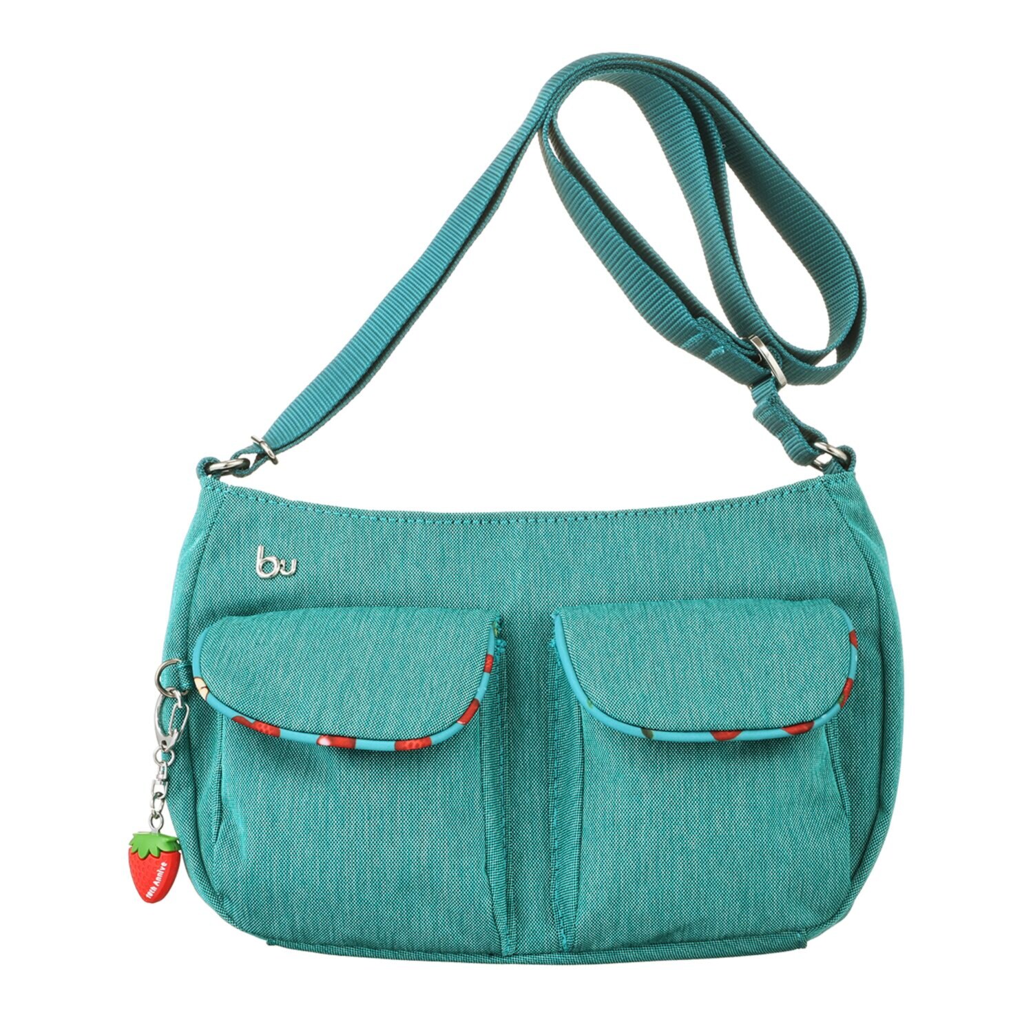 ビサイユ ショップチャンネル デビュー１０周年記念 トロピカルフルーツ ワンマイル はっ水ポシェット ＜イチゴチャーム付＞