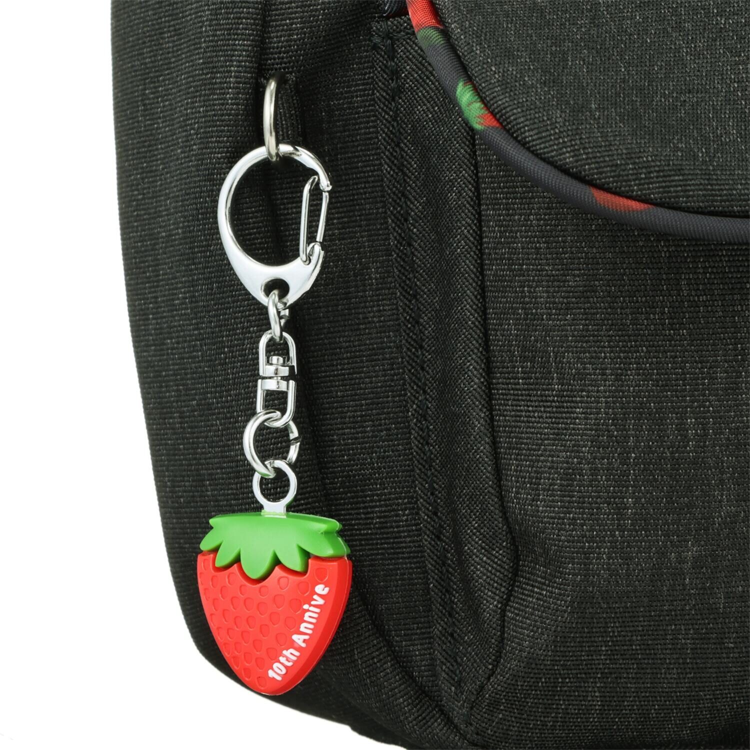 ビサイユ ショップチャンネル デビュー１０周年記念 トロピカルフルーツ ワンマイル はっ水ポシェット ＜イチゴチャーム付＞