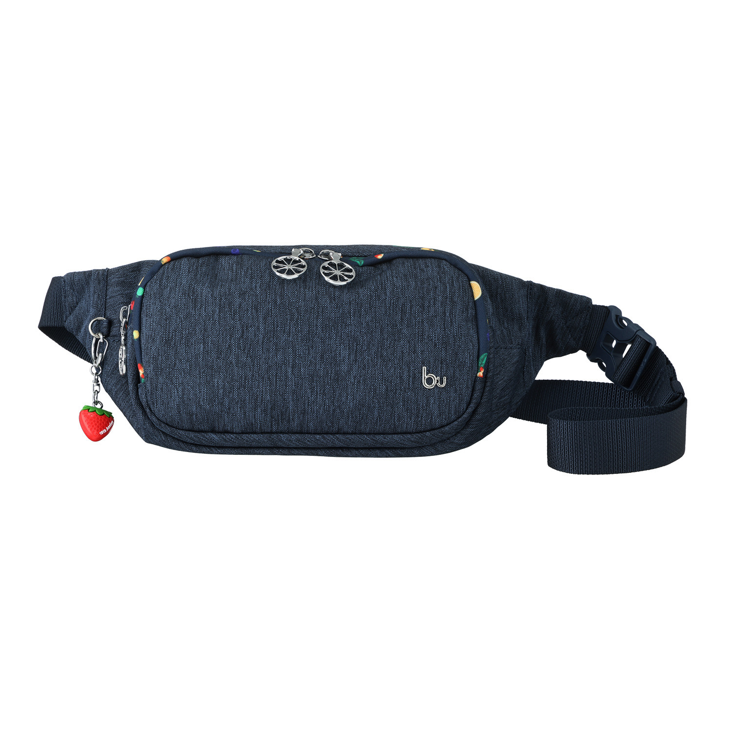 ビサイユ ショップチャンネル デビュー１０周年記念 トロピカルフルーツ はっ水ウエストバッグ ＜イチゴチャーム付＞