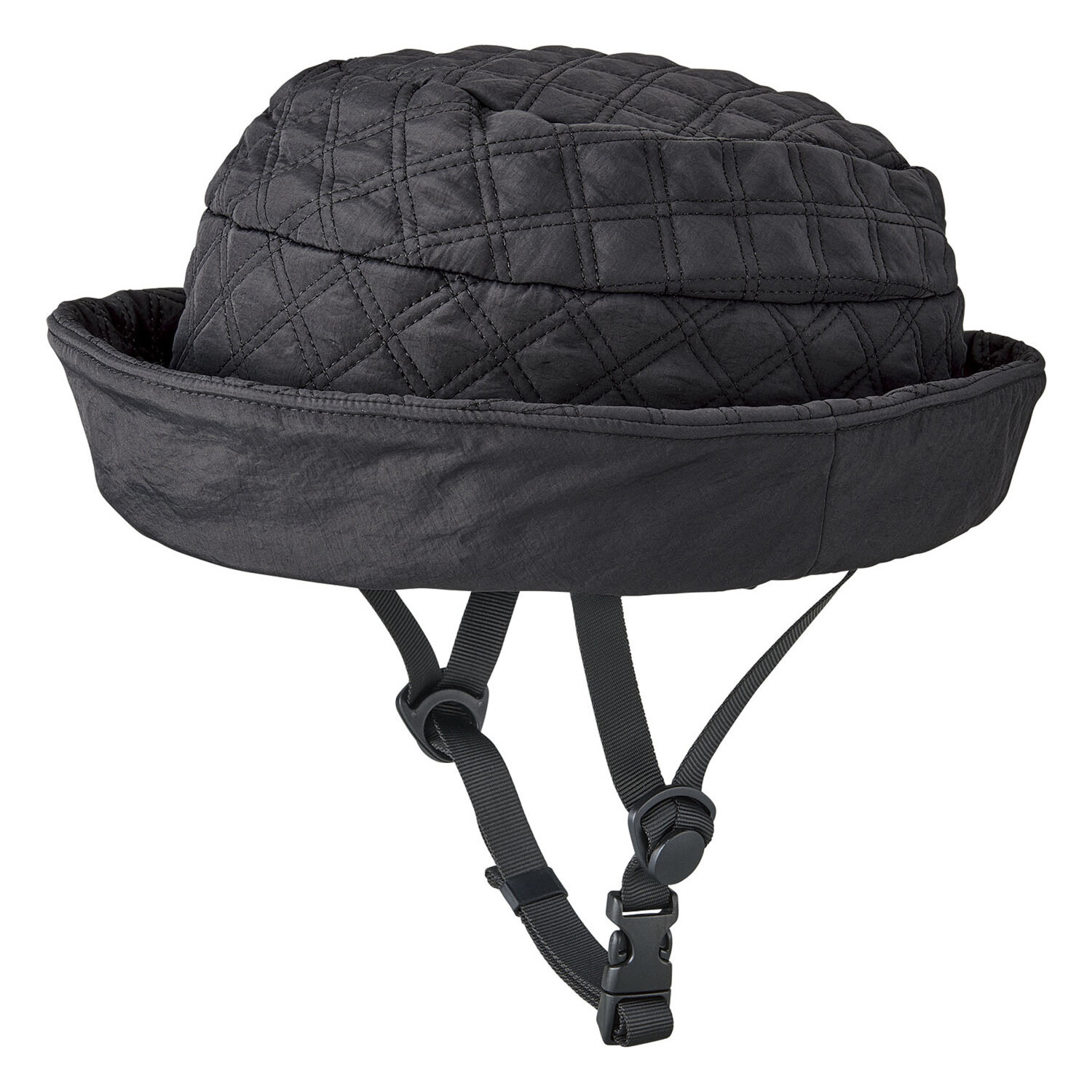 帽子を着せ替えられる オシャレな 自転車ヘルメット おしゃヘル ＜キルティングハット＞